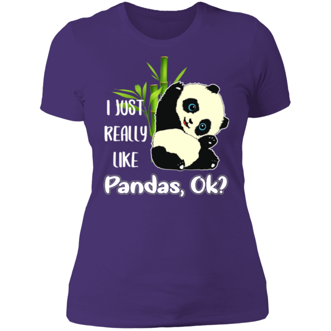 I JUST REALLY LIKE PANDAS Ladies' Boyfriend T-Shirt