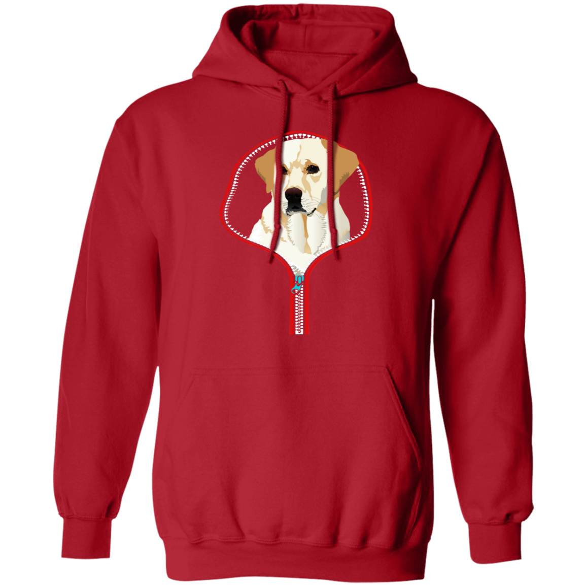 LABRADOR RETRIEVER ZIP-DOWN LADIES Pullover Hoodie 8 oz.
