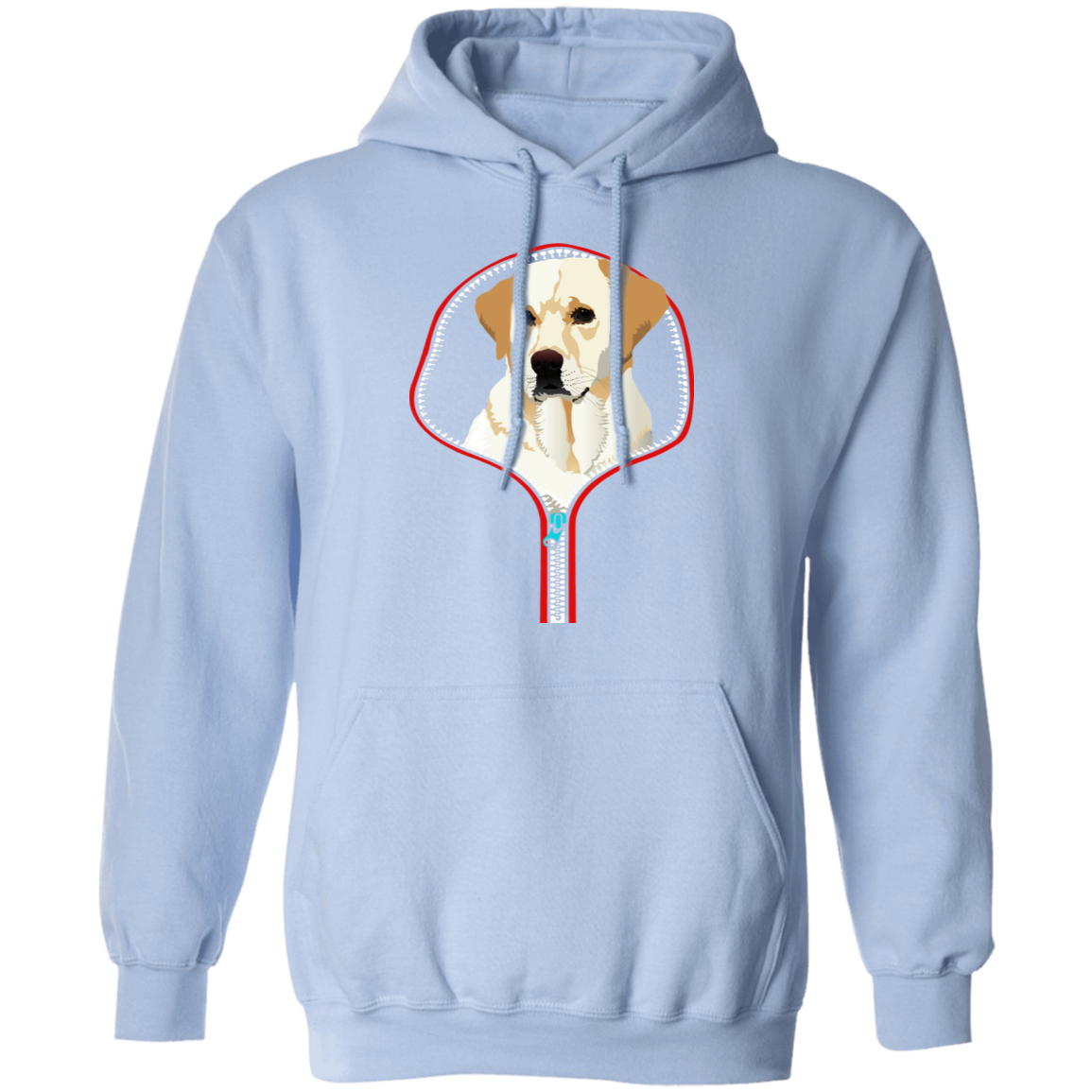 LABRADOR RETRIEVER ZIP-DOWN LADIES Pullover Hoodie 8 oz.
