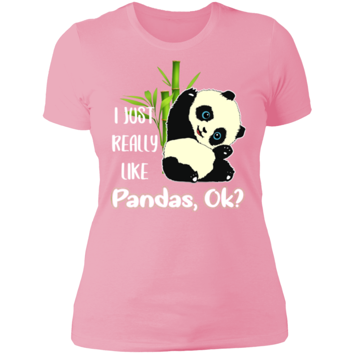 I JUST REALLY LIKE PANDAS Ladies' Boyfriend T-Shirt