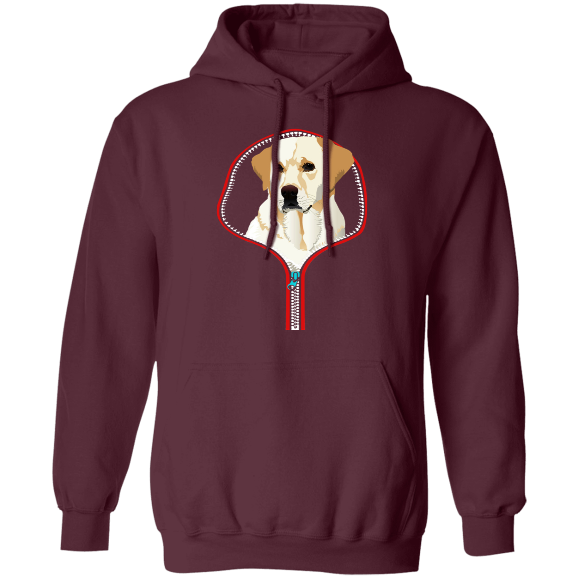LABRADOR RETRIEVER ZIP-DOWN LADIES Pullover Hoodie 8 oz.