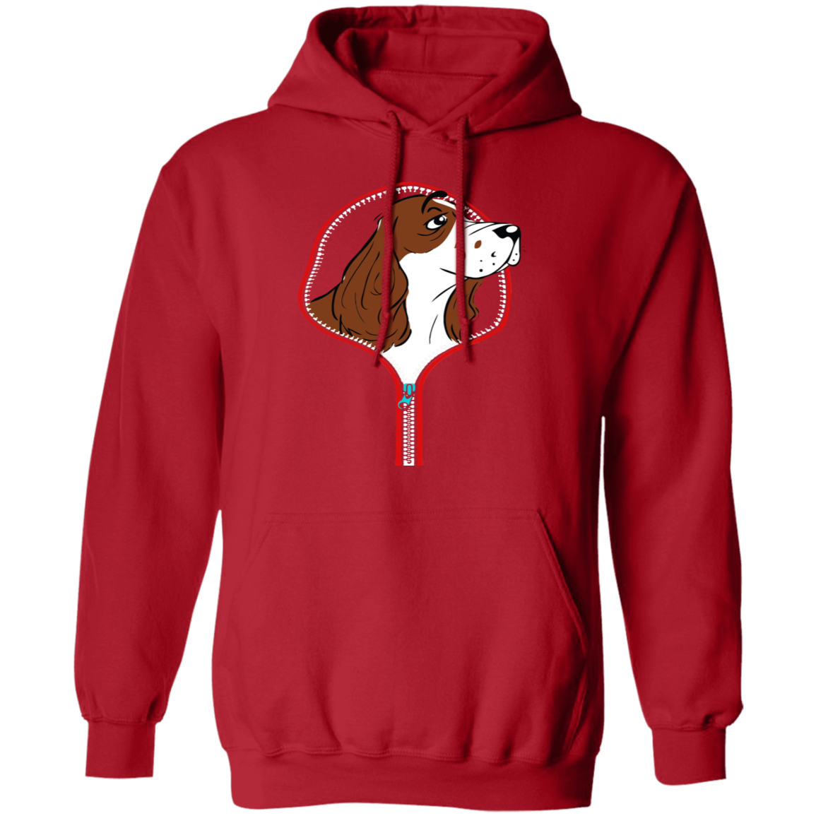 COCKER SPANIEL ZIP-DOWN LADIES Pullover Hoodie 8 oz.