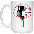 HUSKY ZIP-DOWN 15 oz. White Mug