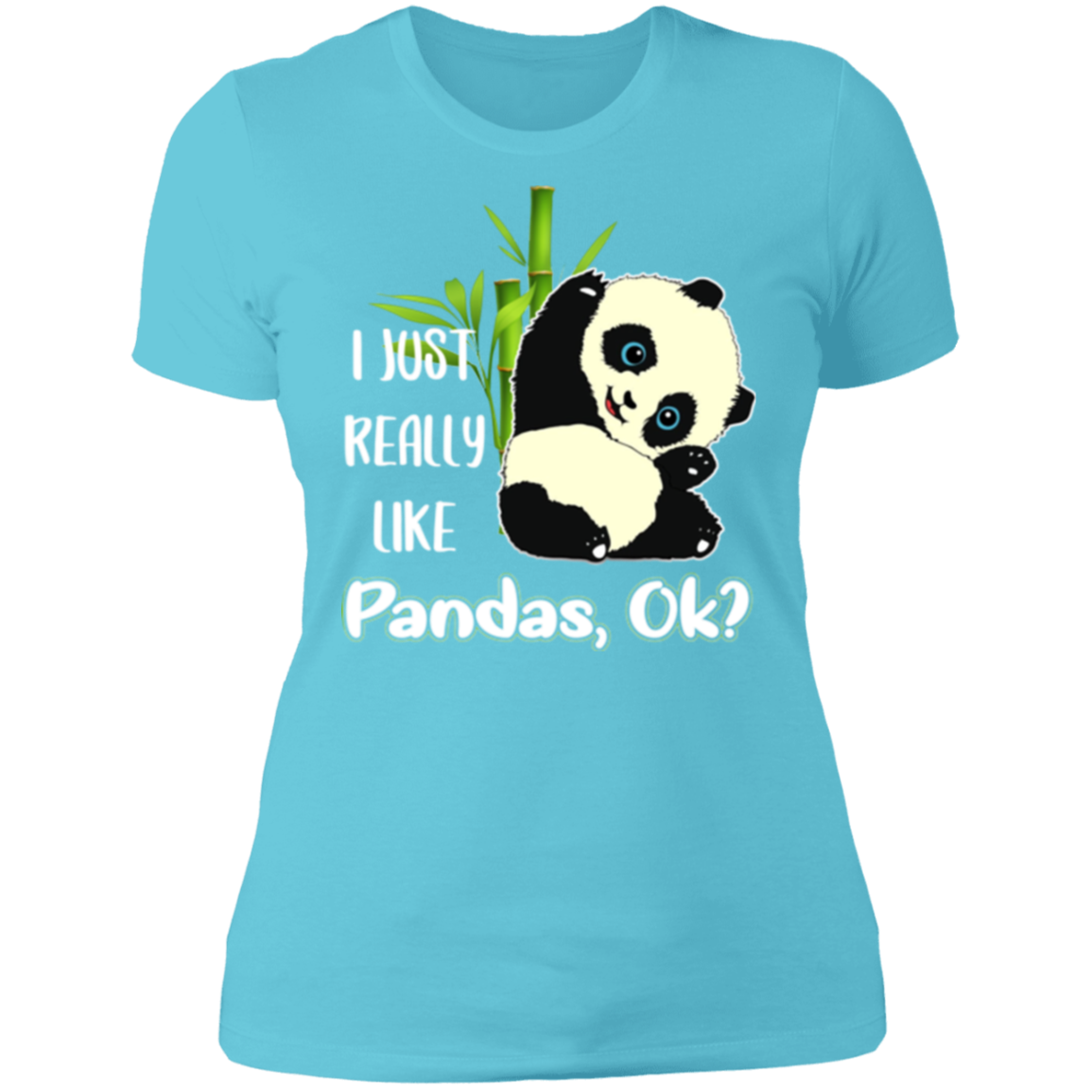 I JUST REALLY LIKE PANDAS Ladies' Boyfriend T-Shirt