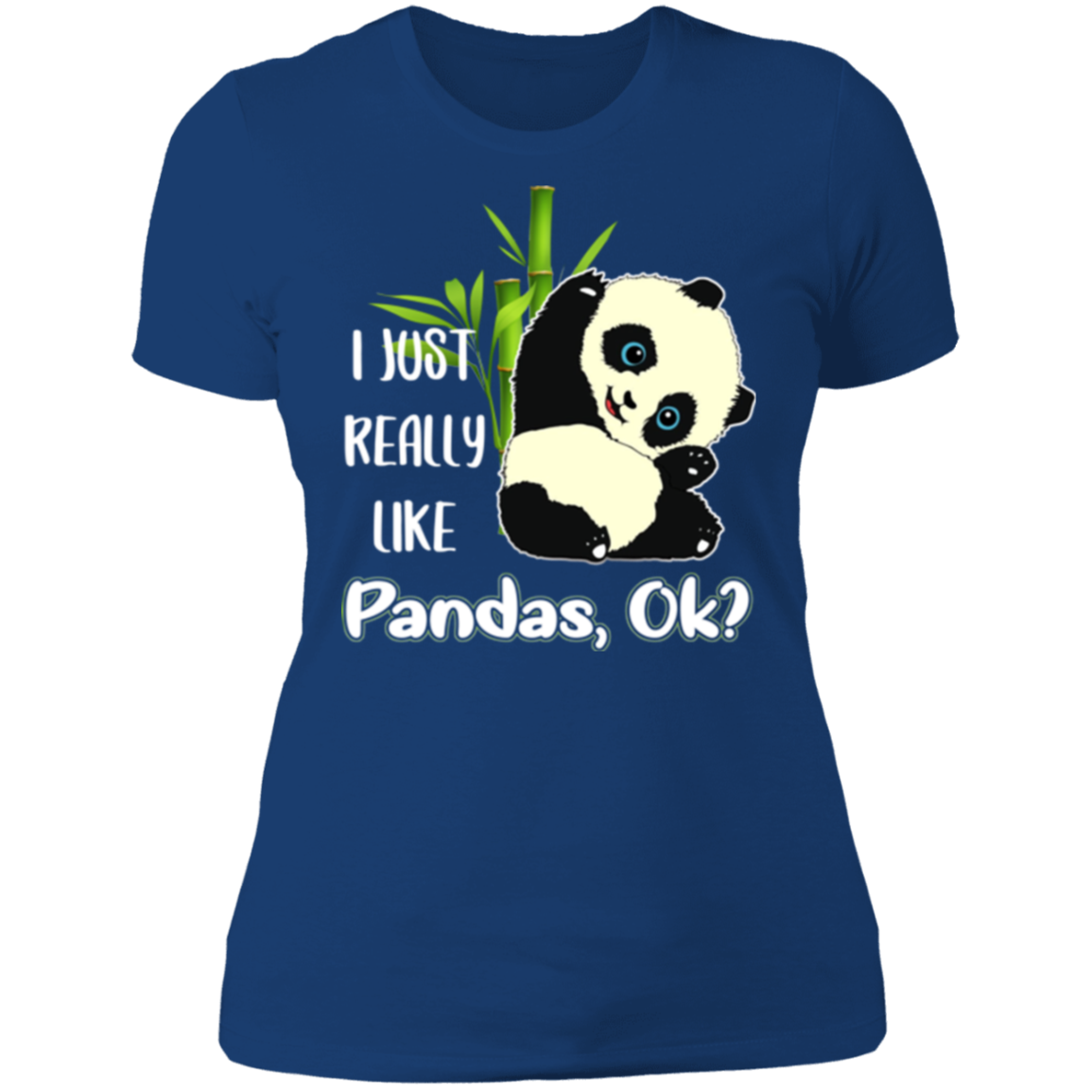 I JUST REALLY LIKE PANDAS Ladies' Boyfriend T-Shirt