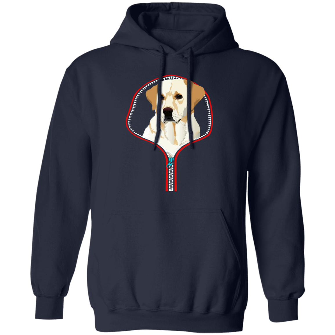 LABRADOR RETRIEVER ZIP-DOWN LADIES Pullover Hoodie 8 oz.