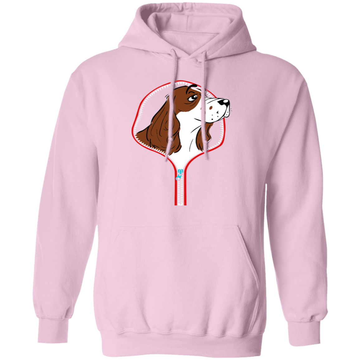 COCKER SPANIEL ZIP-DOWN LADIES Pullover Hoodie 8 oz.