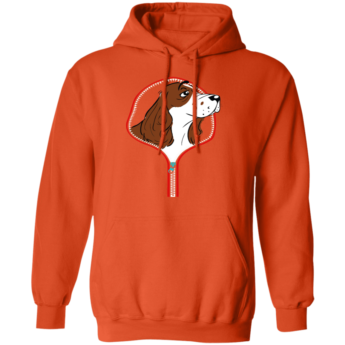 COCKER SPANIEL ZIP-DOWN LADIES Pullover Hoodie 8 oz.