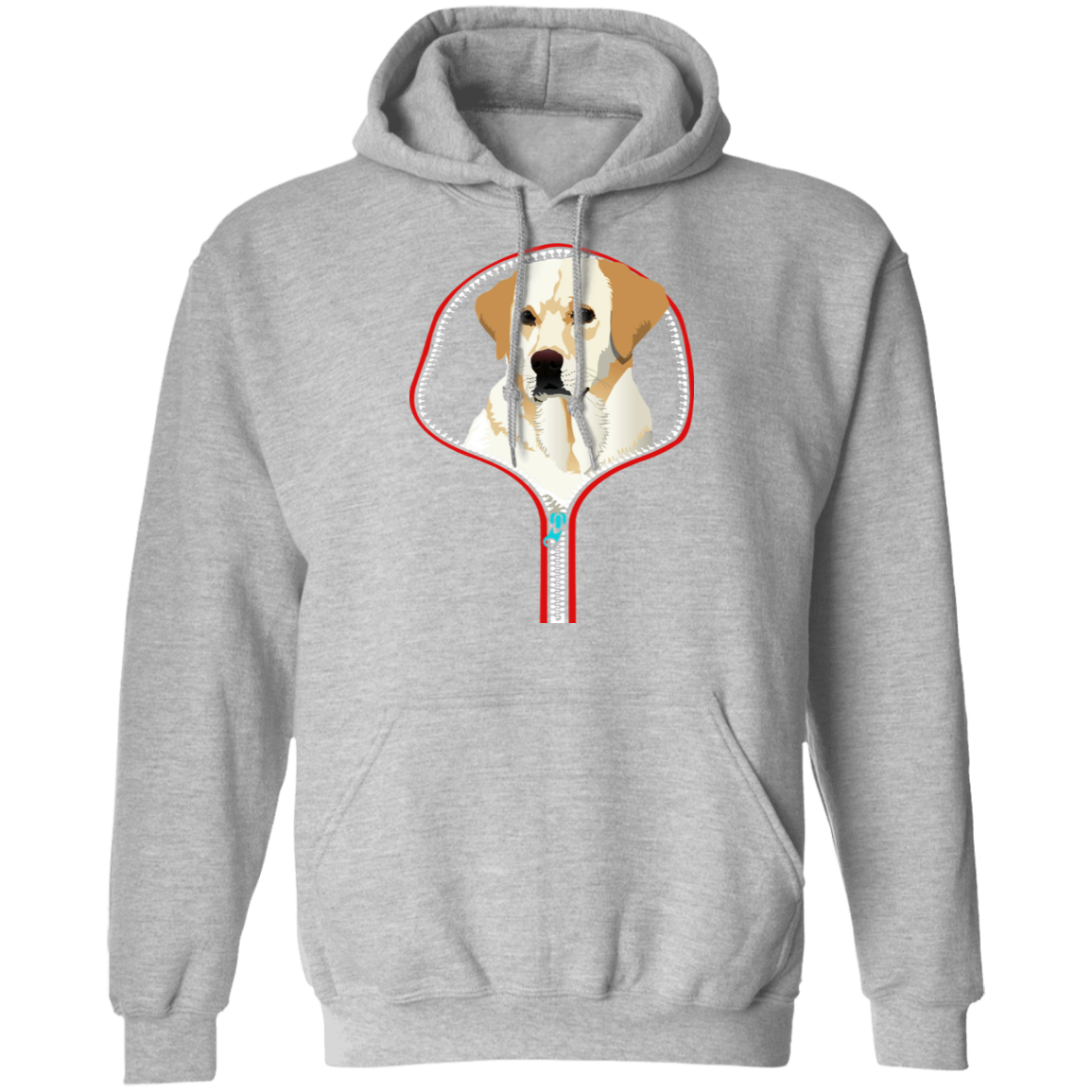 LABRADOR RETRIEVER ZIP-DOWN LADIES Pullover Hoodie 8 oz.