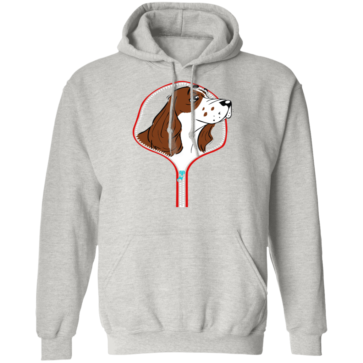 COCKER SPANIEL ZIP-DOWN LADIES Pullover Hoodie 8 oz.