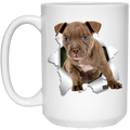 PITBULL 3D 15 oz. White Mug