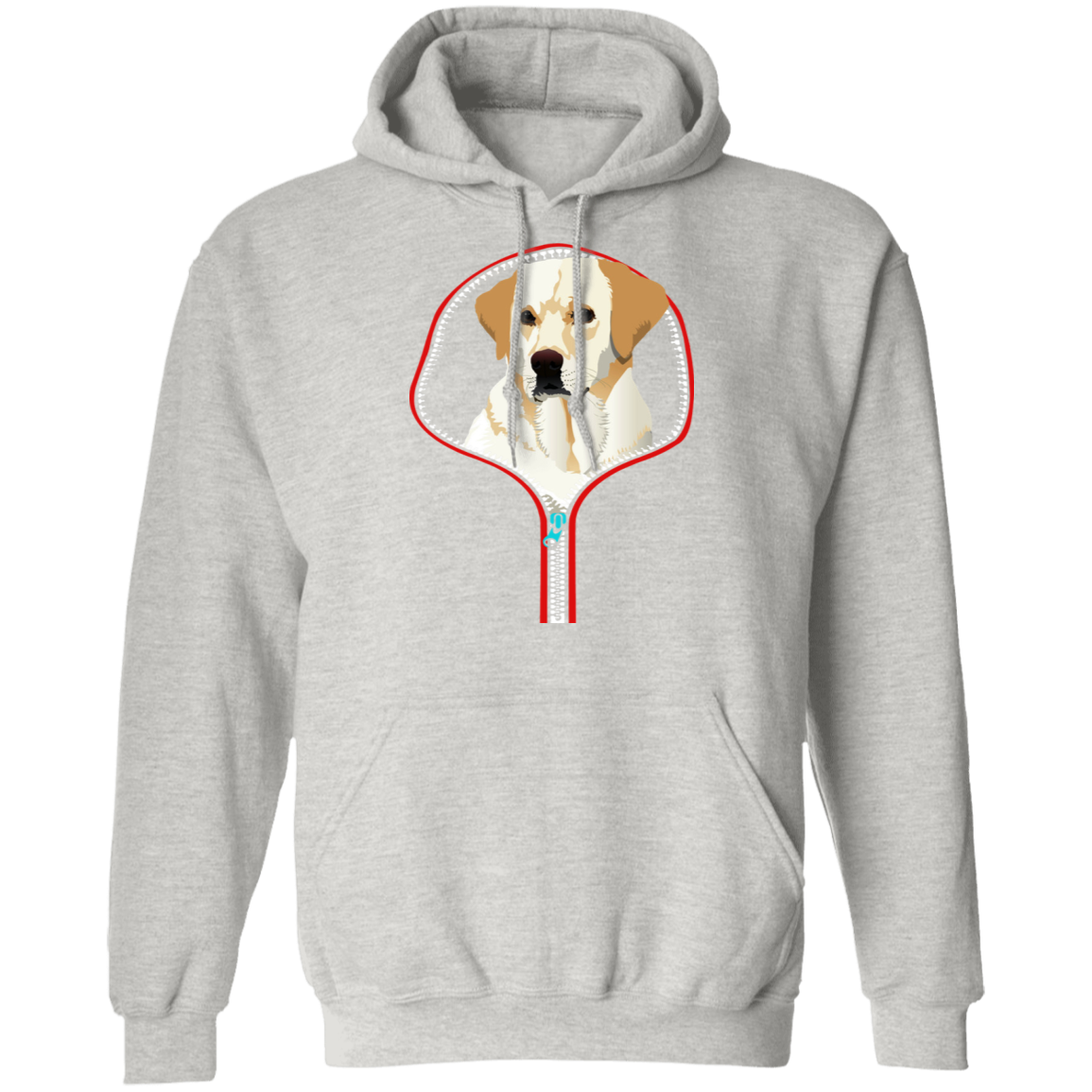 LABRADOR RETRIEVER ZIP-DOWN LADIES Pullover Hoodie 8 oz.