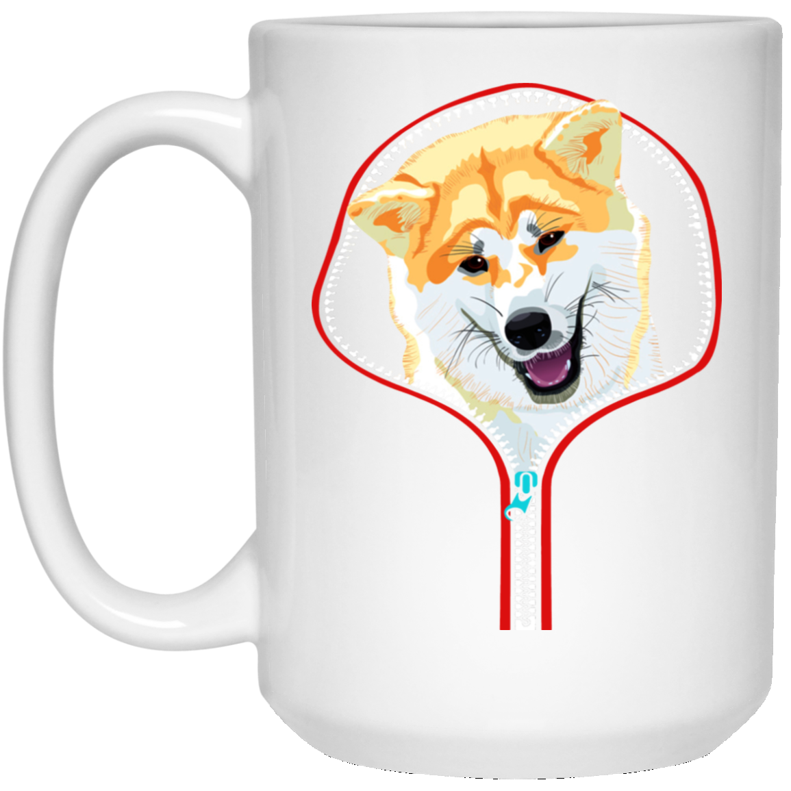 AKITA ZIP-DOWN 15 oz. White Mug