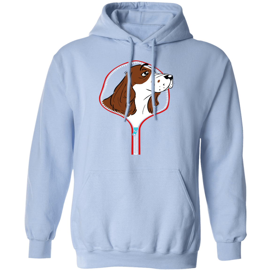 COCKER SPANIEL ZIP-DOWN LADIES Pullover Hoodie 8 oz.