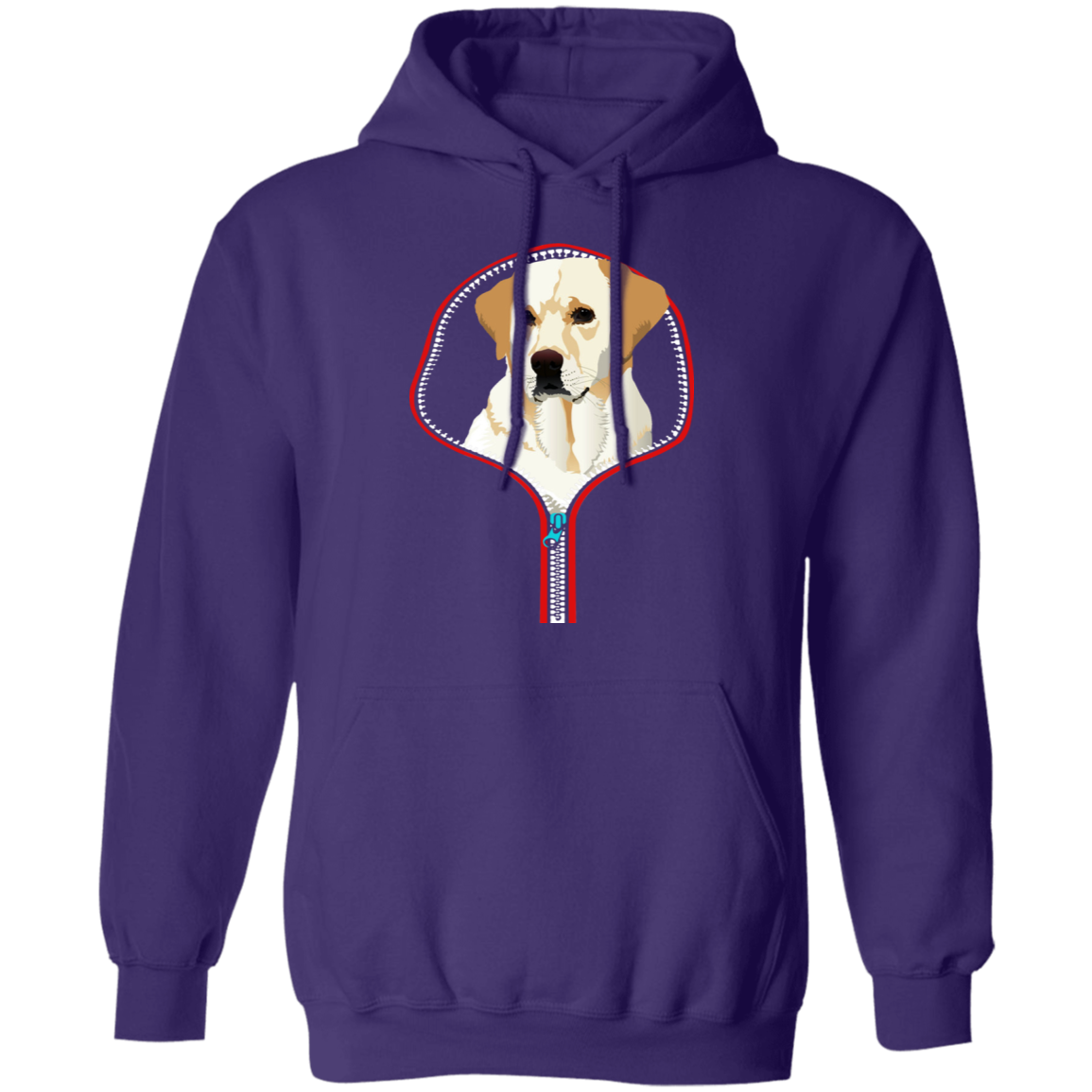 LABRADOR RETRIEVER ZIP-DOWN LADIES Pullover Hoodie 8 oz.