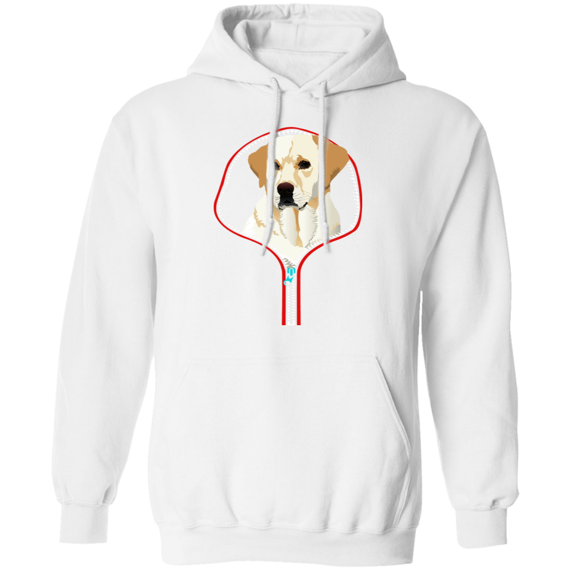 LABRADOR RETRIEVER ZIP-DOWN LADIES Pullover Hoodie 8 oz.