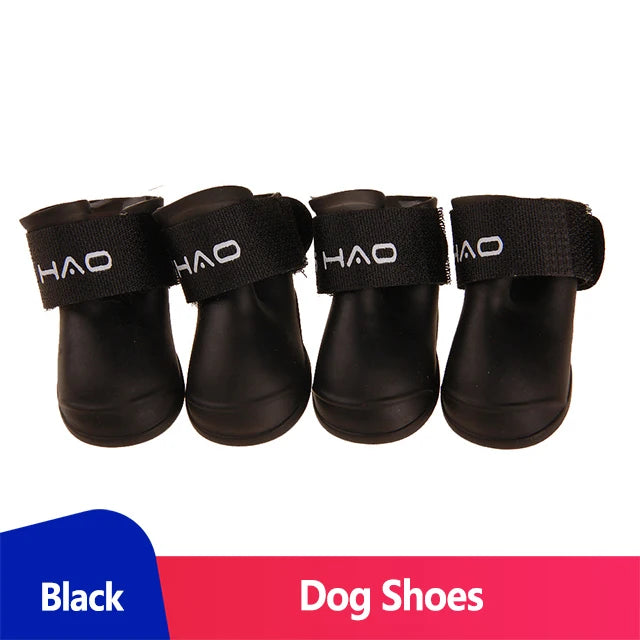 Waterproof Dog Shoes Rain Shoes for Dogs Anti-Slip Boots for Dogs Rubber Boots for Chihuahua York French Bulldog Pet Accessories