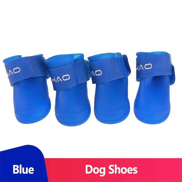 Waterproof Dog Shoes Rain Shoes for Dogs Anti-Slip Boots for Dogs Rubber Boots for Chihuahua York French Bulldog Pet Accessories