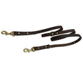 Two Large Dog Leash Real Leather Double Leashes P chain Collar Multifunctional Long Short big Dog Walking Training Lead