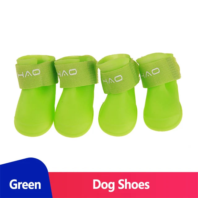 Waterproof Dog Shoes Rain Shoes for Dogs Anti-Slip Boots for Dogs Rubber Boots for Chihuahua York French Bulldog Pet Accessories