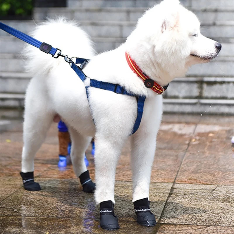 Waterproof Dog Shoes Rain Shoes for Dogs Anti-Slip Boots for Dogs Rubber Boots for Chihuahua York French Bulldog Pet Accessories