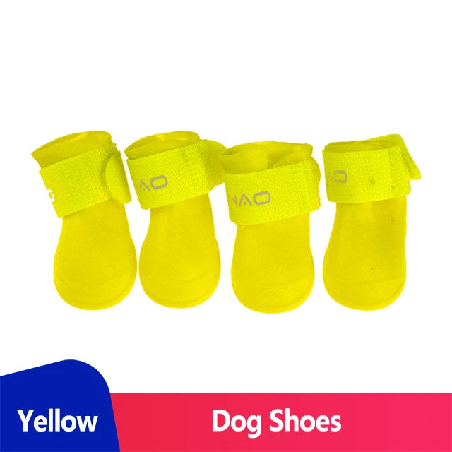Waterproof Dog Shoes Rain Shoes for Dogs Anti-Slip Boots for Dogs Rubber Boots for Chihuahua York French Bulldog Pet Accessories