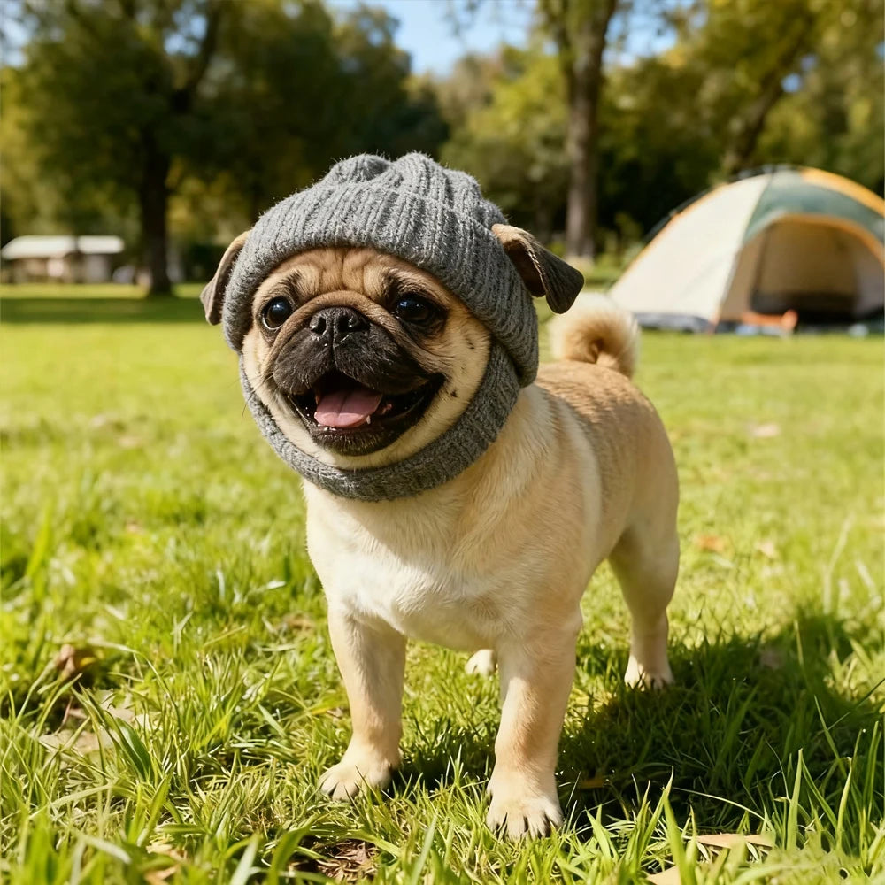 1 PC Warm Winter/Autumn Knitted Hat for Maltese Dogs Cute Hat To Keep Their Ears Warm Indoors  Outdoors for Pet Small Dogs Cats