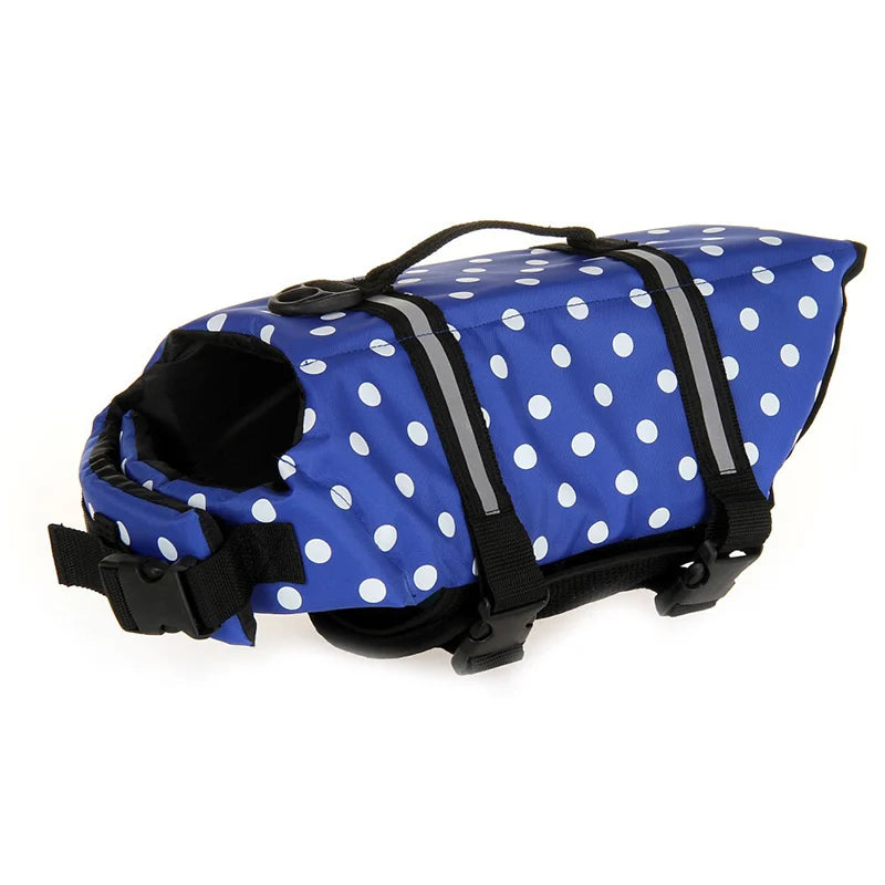 Seaside Big Dog Swimming Life Jacket Vest for Medium Large Dogs Summer Safety Pet Clothes Golden Retriever Shepherd Pug Swimwear