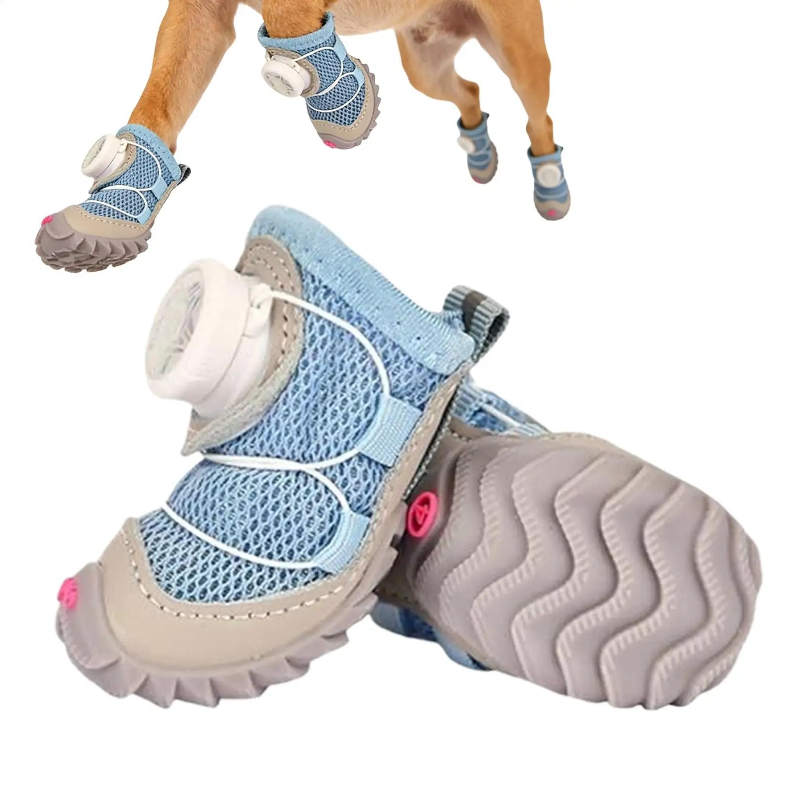 Dog Shoes Anti-Slip Breathable Waterproof Booties Dog Boots for Winter for Winter Snow Rain Hot Pavement Running Small Breed