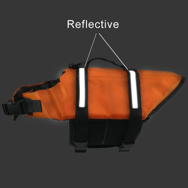 Seaside Big Dog Swimming Life Jacket Vest for Medium Large Dogs Summer Safety Pet Clothes Golden Retriever Shepherd Pug Swimwear