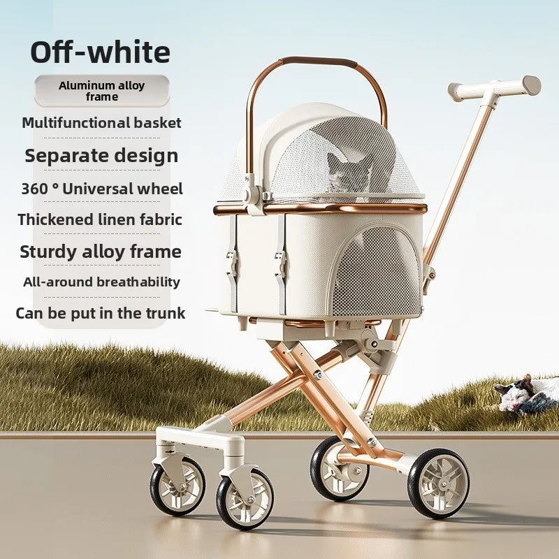 3 in 1 Pet Stroller for 20LBS Dogs Cats - Premium Edition