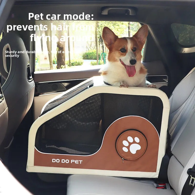 Portable Pet Carrier Rolling Suitcase — Foldable Travel Crate for Dogs & Cats
