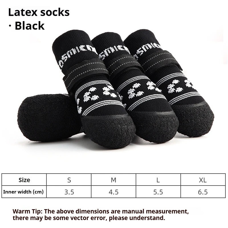 Dog Shoes Waterproof and Anti-slip Puppy Shoes Wear-resistant and Breathable Outdoor Dog Walking Pets Dogs Accessories