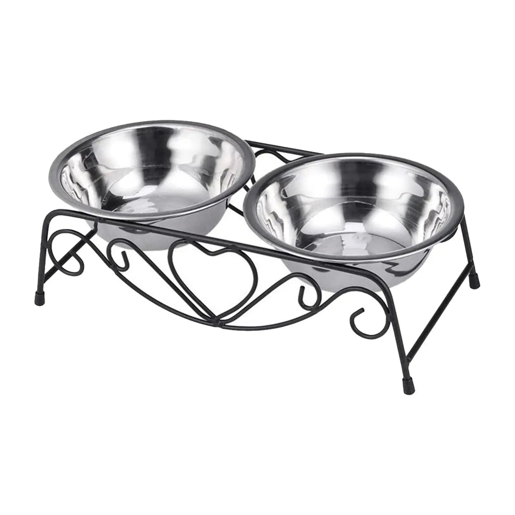 Dog Bowls Stand Stainless Steel Bowl Pet Feeder Waterer for Puppy Small Medium Large Dogs