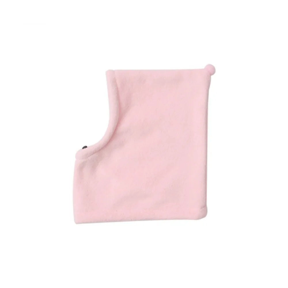 Fleece Pet Transformation Hat Solid Color Drawstring Adjustment Pet Ears Covers High Neck Warm Pet Warm Earmuffs