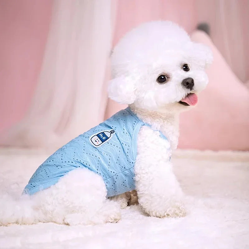 Summer Dog Clothes for Small Dogs Thin Cute Dog Vest Puppy Clothes Breathable Chihuahua Clothes Cat Vest Pet Supplies
