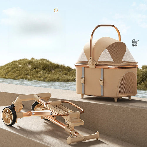 3 in 1 Pet Stroller for 20LBS Dogs Cats - Premium Edition