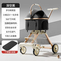 Luxury Pet Stroller 3 in 1  with 4 Wheels for Medium Small Size Dogs and Cats Detachable Carrier for Puppy Kitty Doggie Stroller
