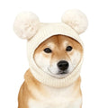Cute Pet Knitted Warm Hat Noise Reduction Hearing Protection Dog Calming Earmuff Solid Color Comfortable Dog Ear Muffs