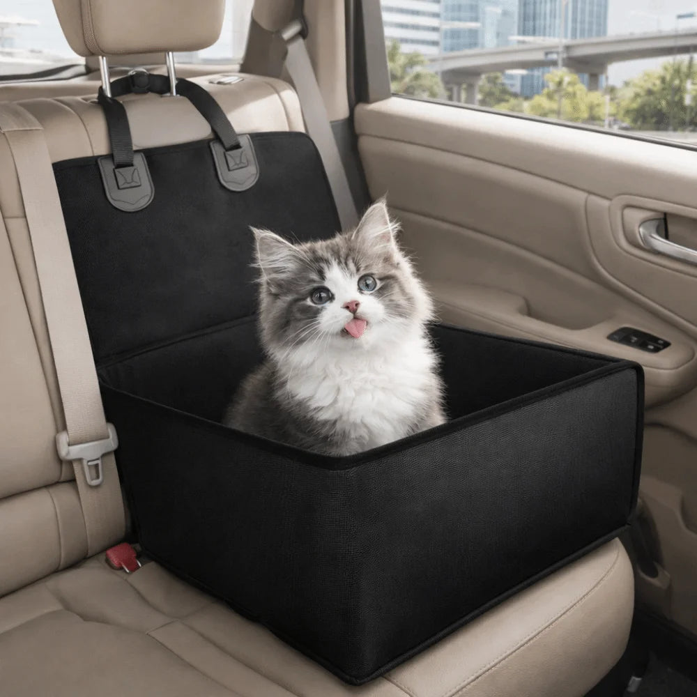 Pet Carrier Basket Scratch Proof Dog Auto Seat Non-Slip Portable Cat Basket Seat Waterproof Durable Pet Seat Cover Travel