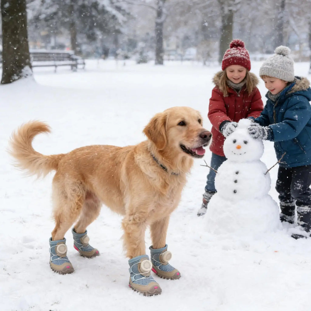 Dog Shoes Anti-Slip Breathable Waterproof Booties Dog Boots for Winter for Winter Snow Rain Hot Pavement Running Small Breed