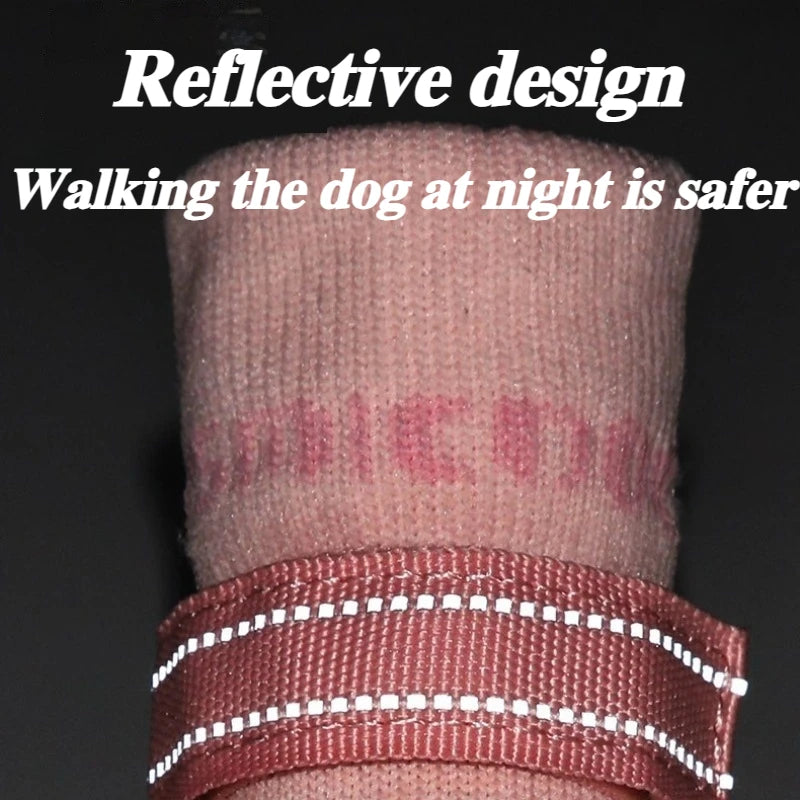 Dog Shoes Waterproof and Anti-slip Puppy Shoes Wear-resistant and Breathable Outdoor Dog Walking Pets Dogs Accessories