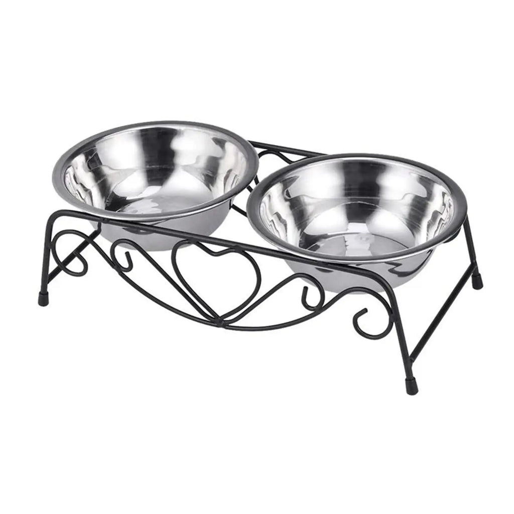 Dog Bowls Stand Stainless Steel Bowl Pet Feeder Waterer for Puppy Small Medium Large Dogs