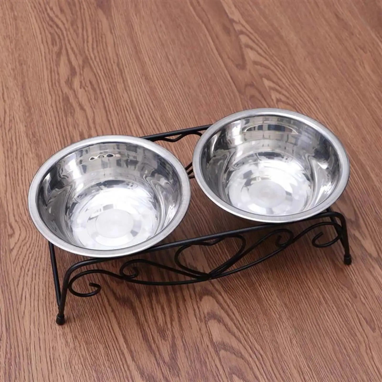 Dog Bowls Stand Stainless Steel Bowl Pet Feeder Waterer for Puppy Small Medium Large Dogs