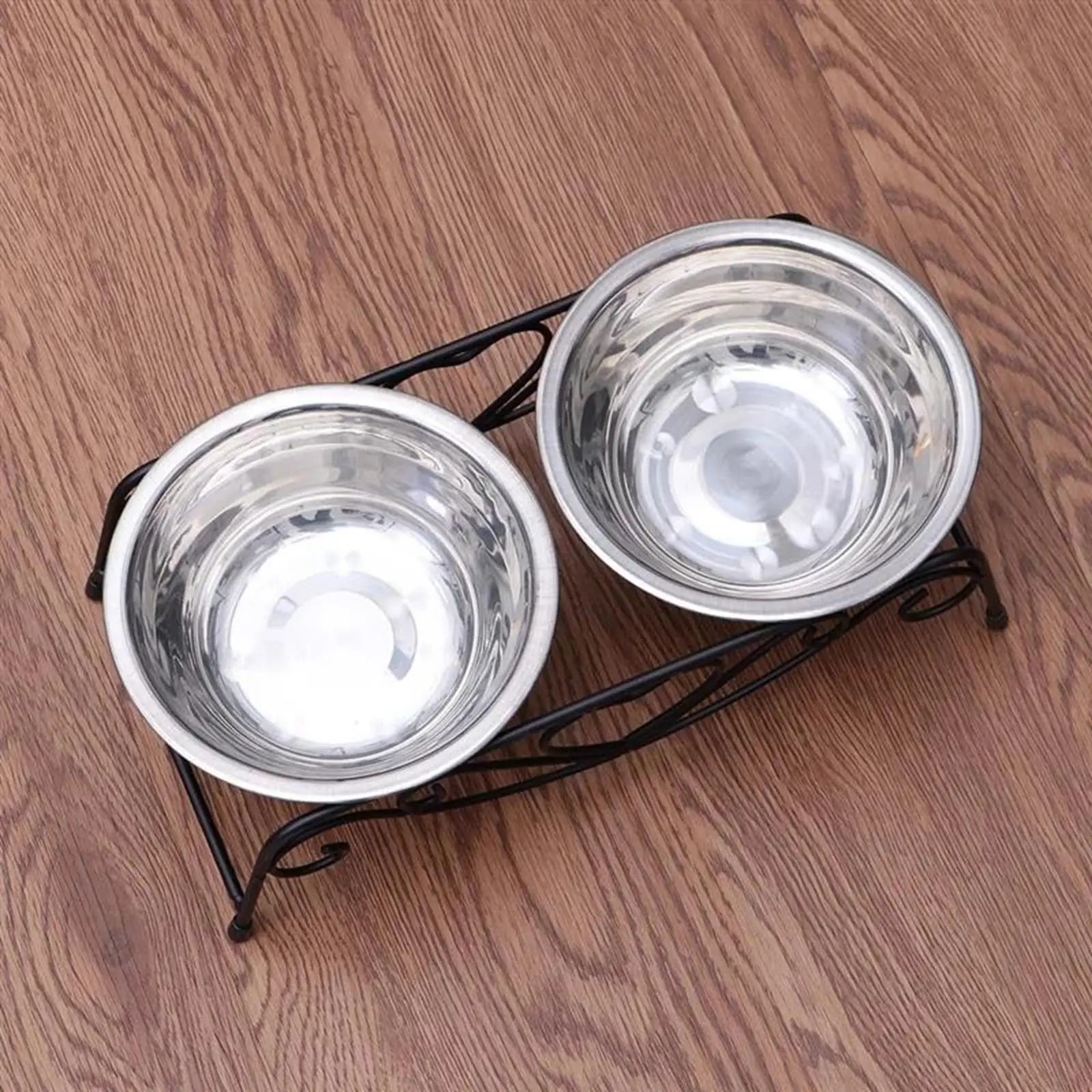 Dog Bowls Stand Stainless Steel Bowl Pet Feeder Waterer for Puppy Small Medium Large Dogs