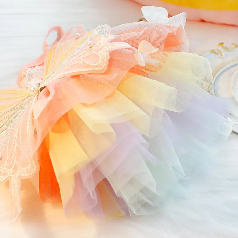 Pet clothes, summer items, thin summer dress for dogs, cat princess dress, butterfly poof dress, pet clothing, cat clothing, dre
