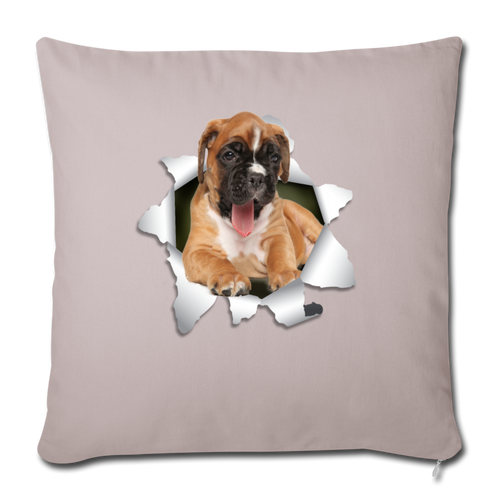 BOXER Throw Pillow Cover 17.5” x 17.5”
