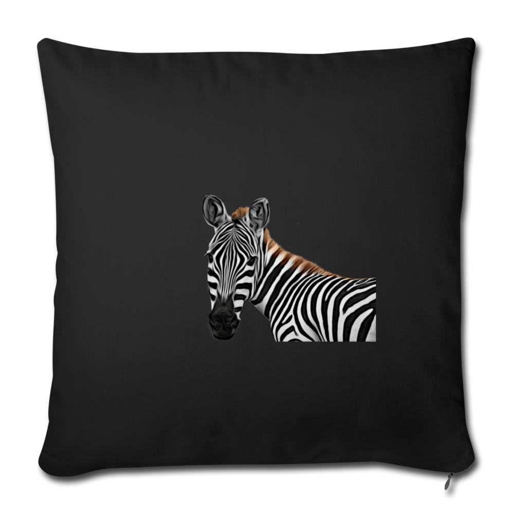ZEBRA Throw Pillow Cover 17.5” x 17.5”