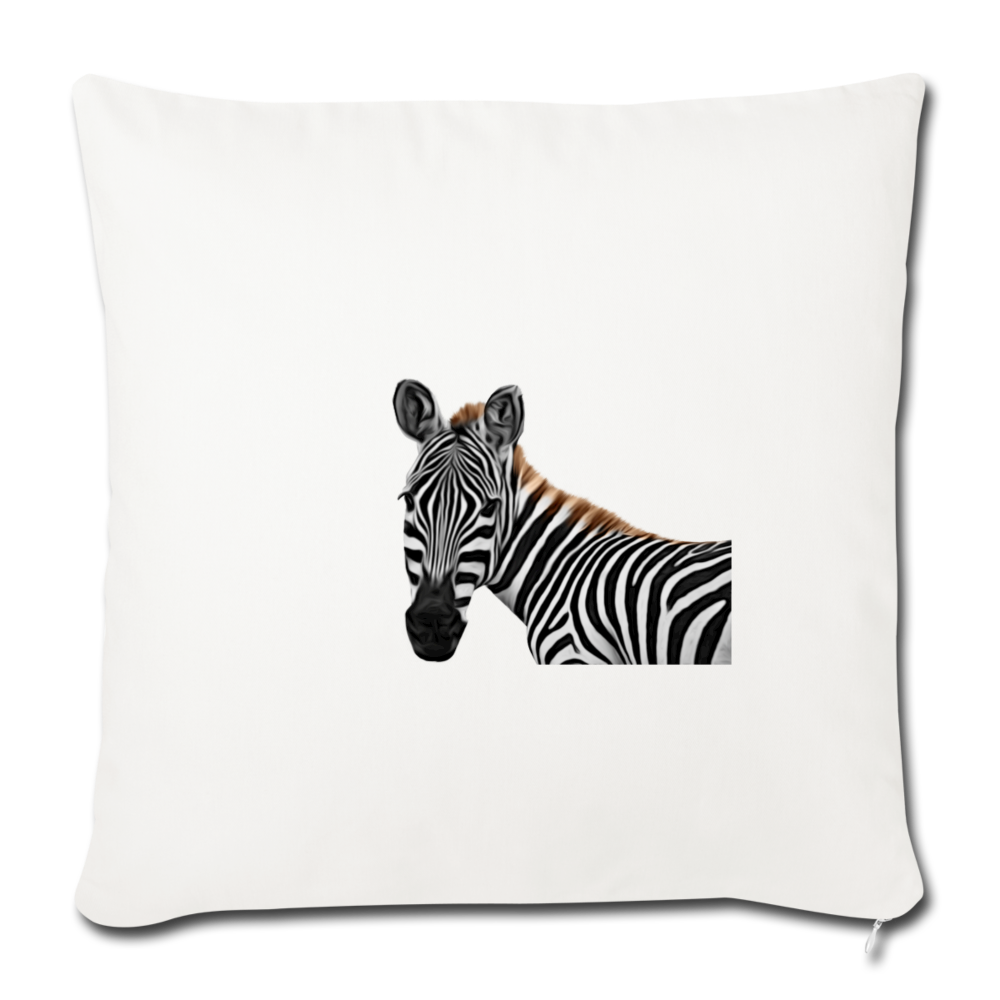 ZEBRA Throw Pillow Cover 17.5” x 17.5”