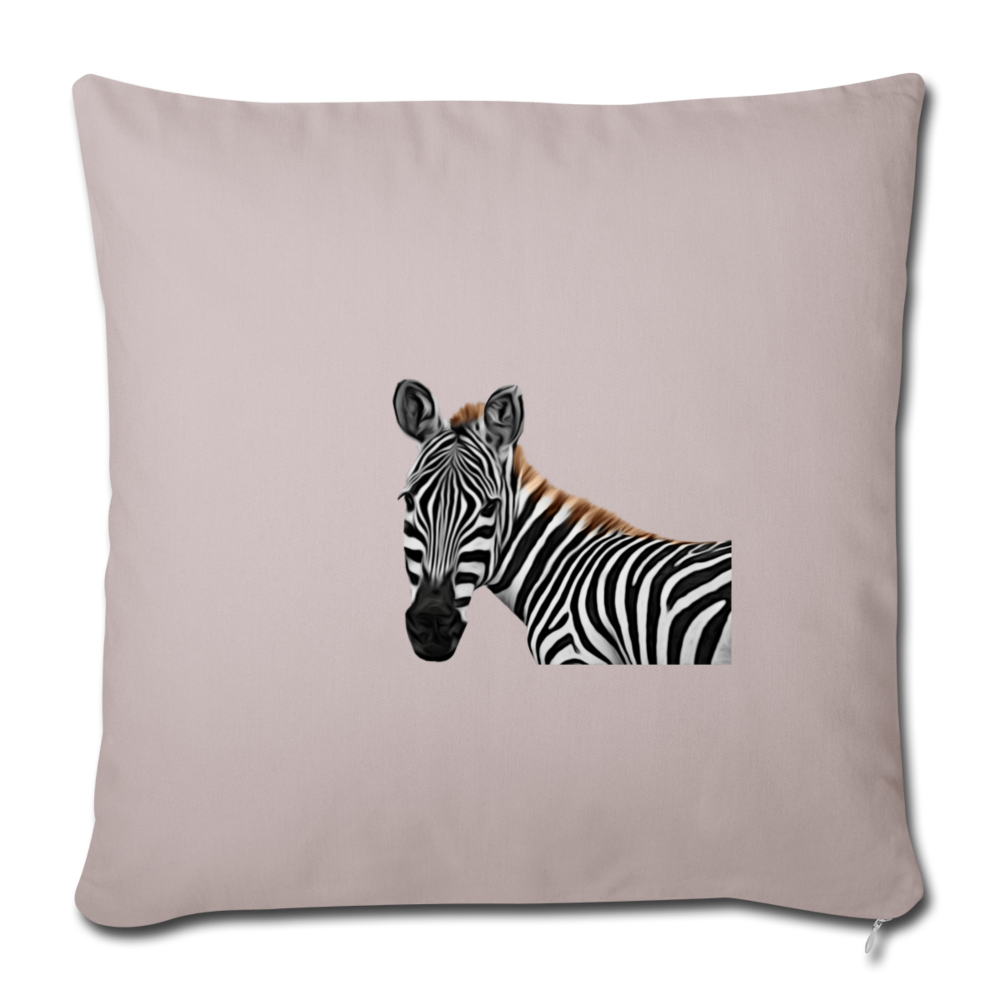 ZEBRA Throw Pillow Cover 17.5” x 17.5”